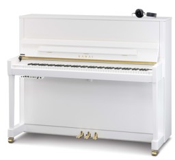 Bild von Kawai K-300 ATX-4 WHP Hybrid-Klavier - Weiß Hochglanz