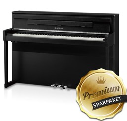 Bild von Kawai CA-901 B Digitalpiano Schwarz Matt - Premium-Sparpaket