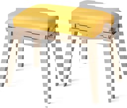 Zeige Details für Klavierbank aus Europa im mordernen Design - Esche Grau Kunstleder Gelb Bild von Klavierbank aus Europa im mordernen Design - Esche Grau Kunstleder Gelb