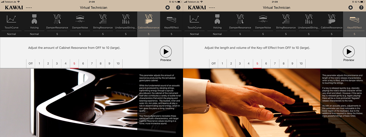 Kawai virtual discount technician app