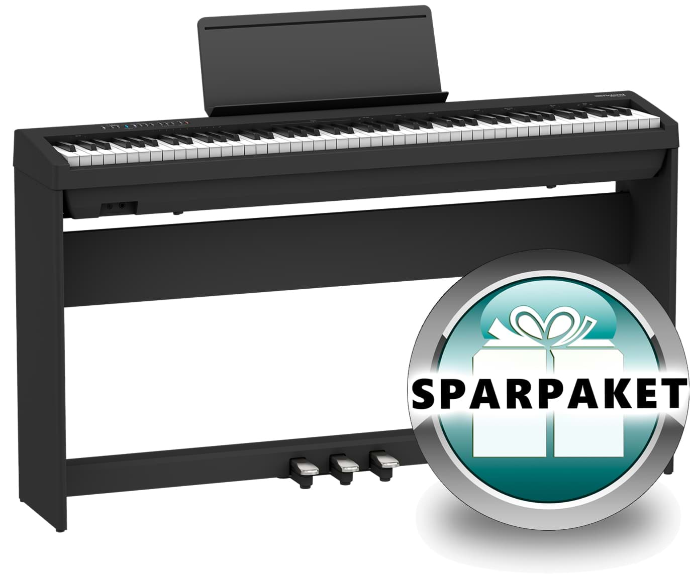 Bild von Roland FP-30X BK Portable-Piano - Schwarz Matt - Sparpaket