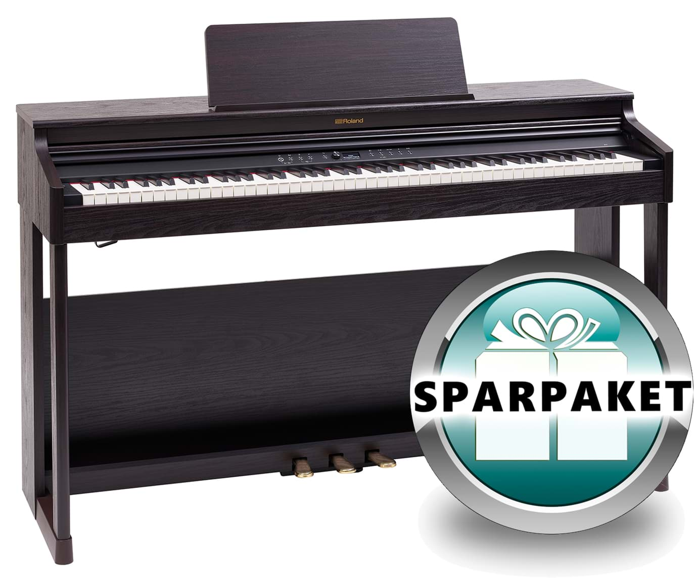 Bild von Roland RP-701 DR Digitalpiano Rosenholz - Sparpaket