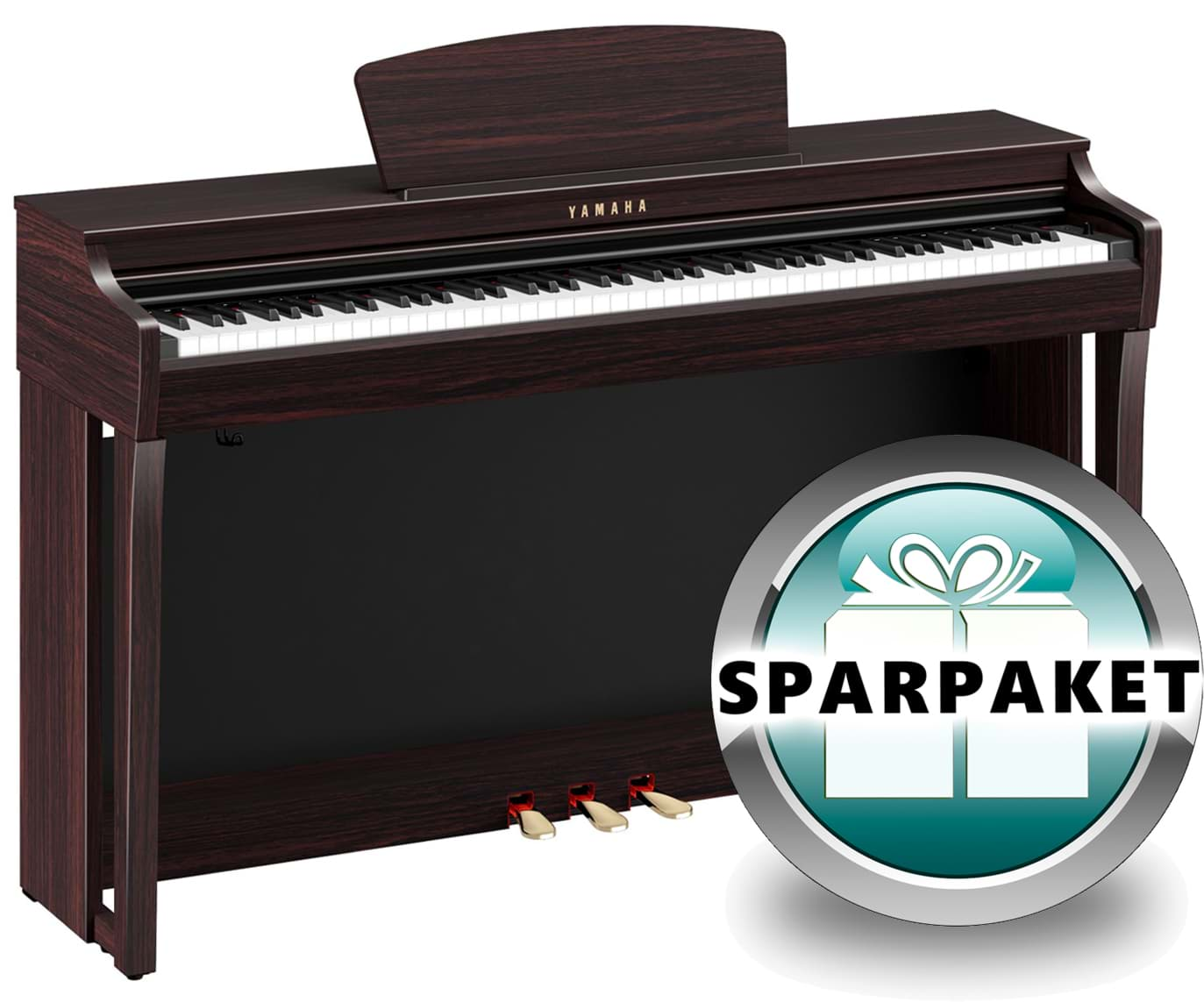 Bild von Yamaha Clavinova CLP-725 R Rosenholz - Sparpaket