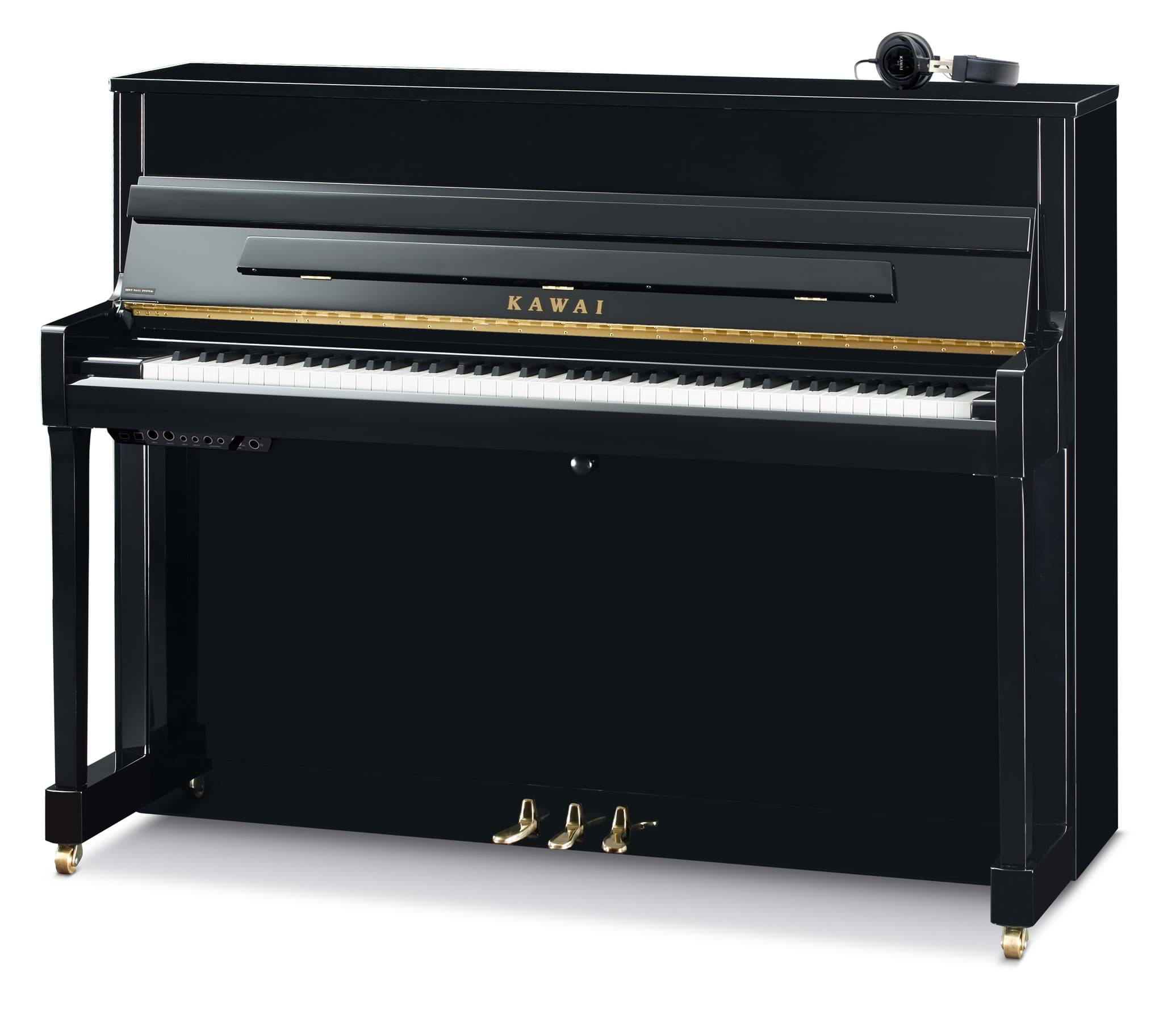 Bild von Kawai K-200 ATX-4 EP Hybrid-Klavier - Schwarz Hochglanz