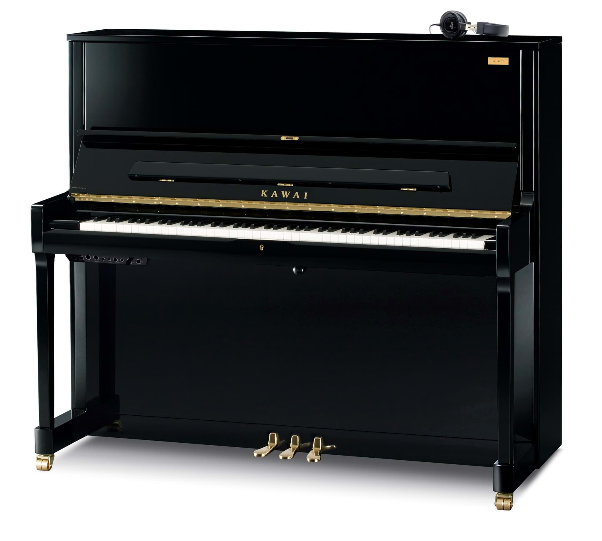 Bild von Kawai K-500 AURES 2 EP Hybrid-Klavier - Schwarz Hochglanz