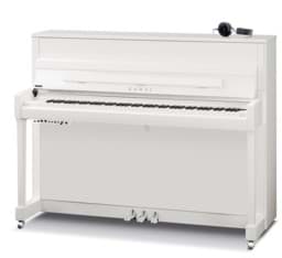 Bild von Kawai K-200 ATX-4 WHP Silber Hybrid-Klavier - Weiß Hochglanz