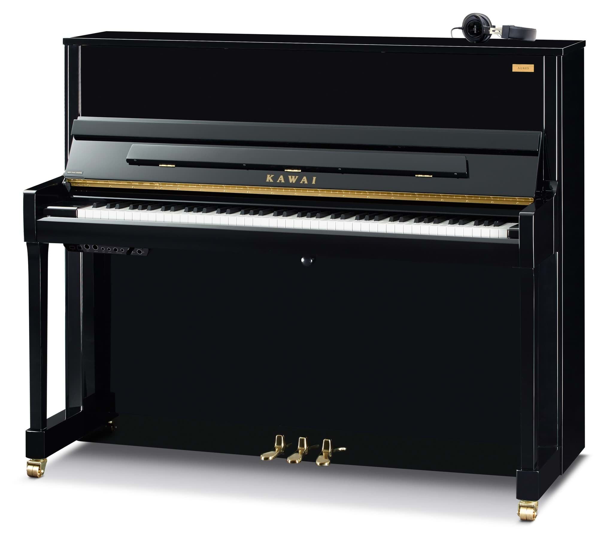 Bild von Kawai K-300 AURES 2 EP Hybrid-Klavier - Schwarz Hochglanz