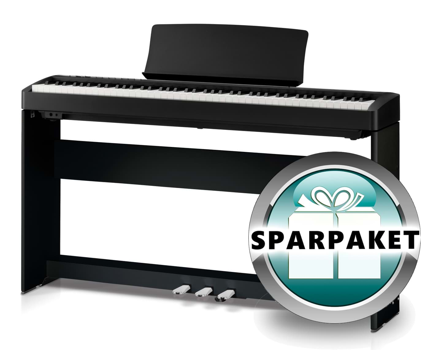 Bild von Kawai ES-120 B Digitalpiano - Schwarz Sparpaket