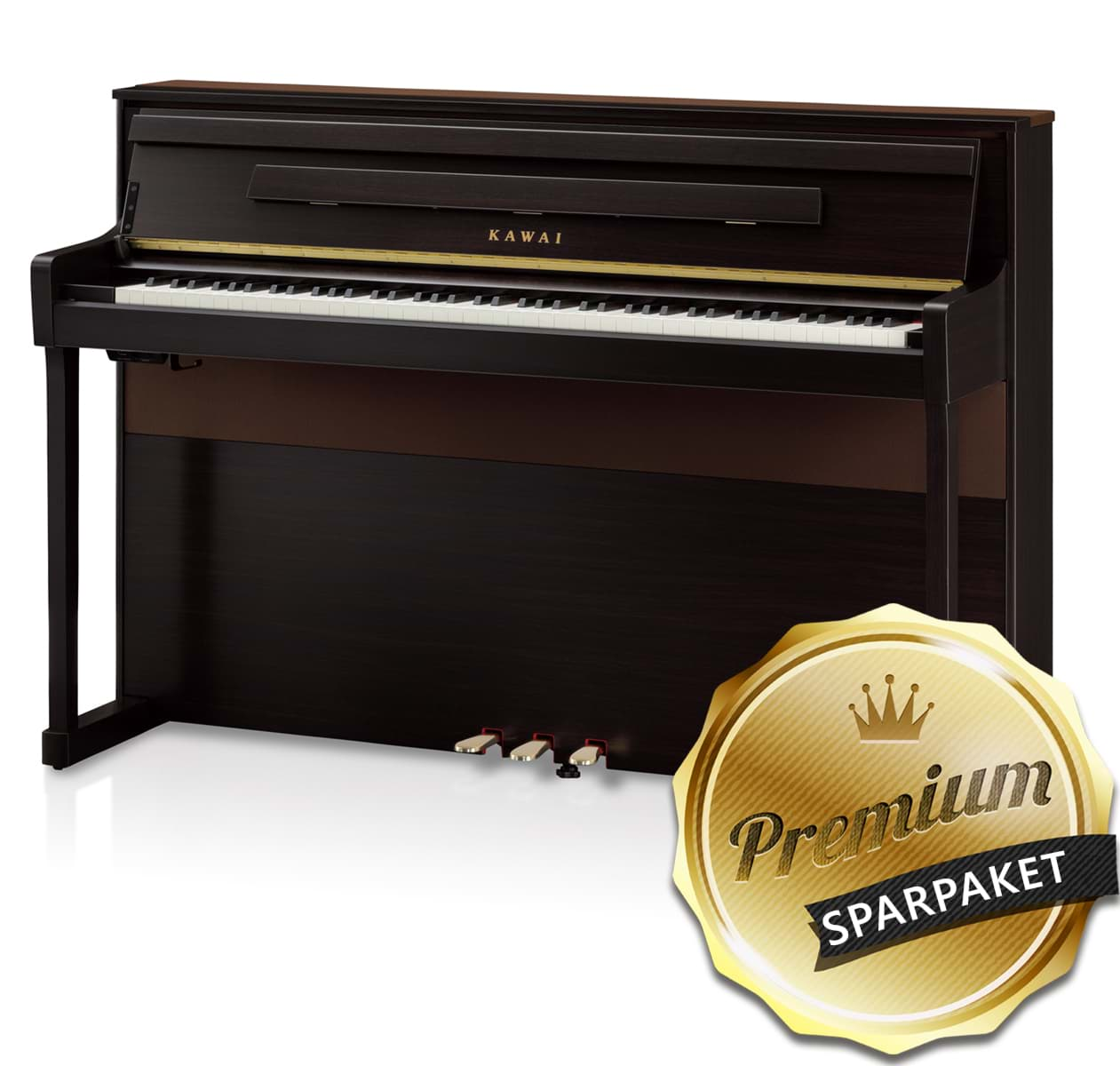 Bild von Kawai CA-901 R Digitalpiano Rosenholz - Premium-Sparpaket