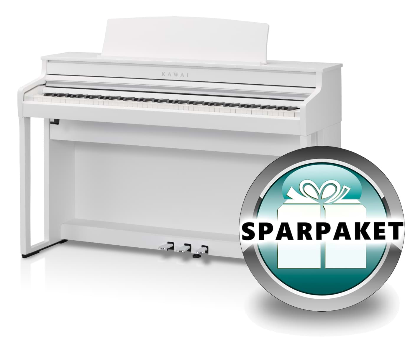 Bild von Kawai CA-401 W Digitalpiano Weiß - Sparpaket