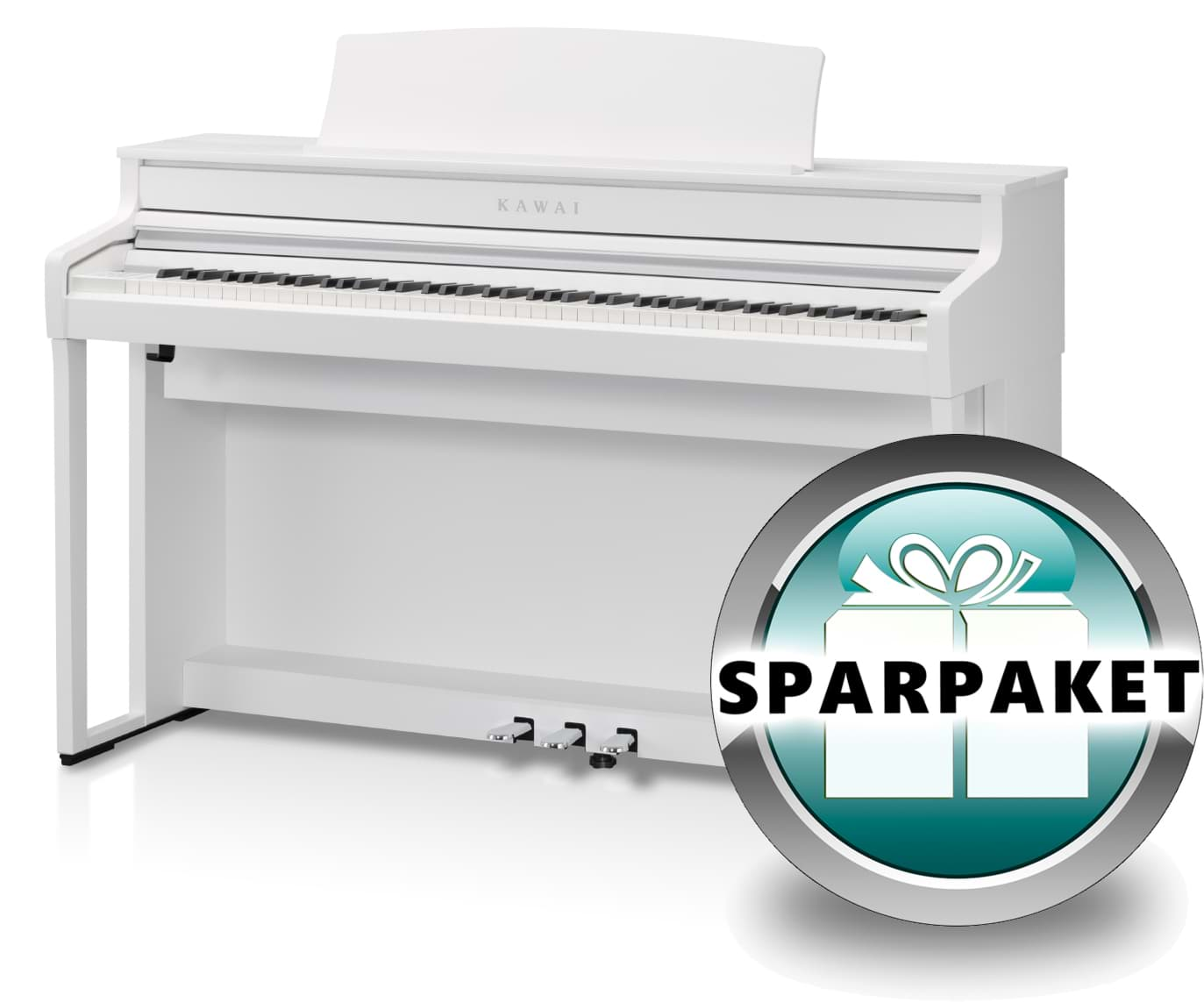 Bild von Kawai CA-501 W Digitalpiano Weiß Matt - Sparpaket