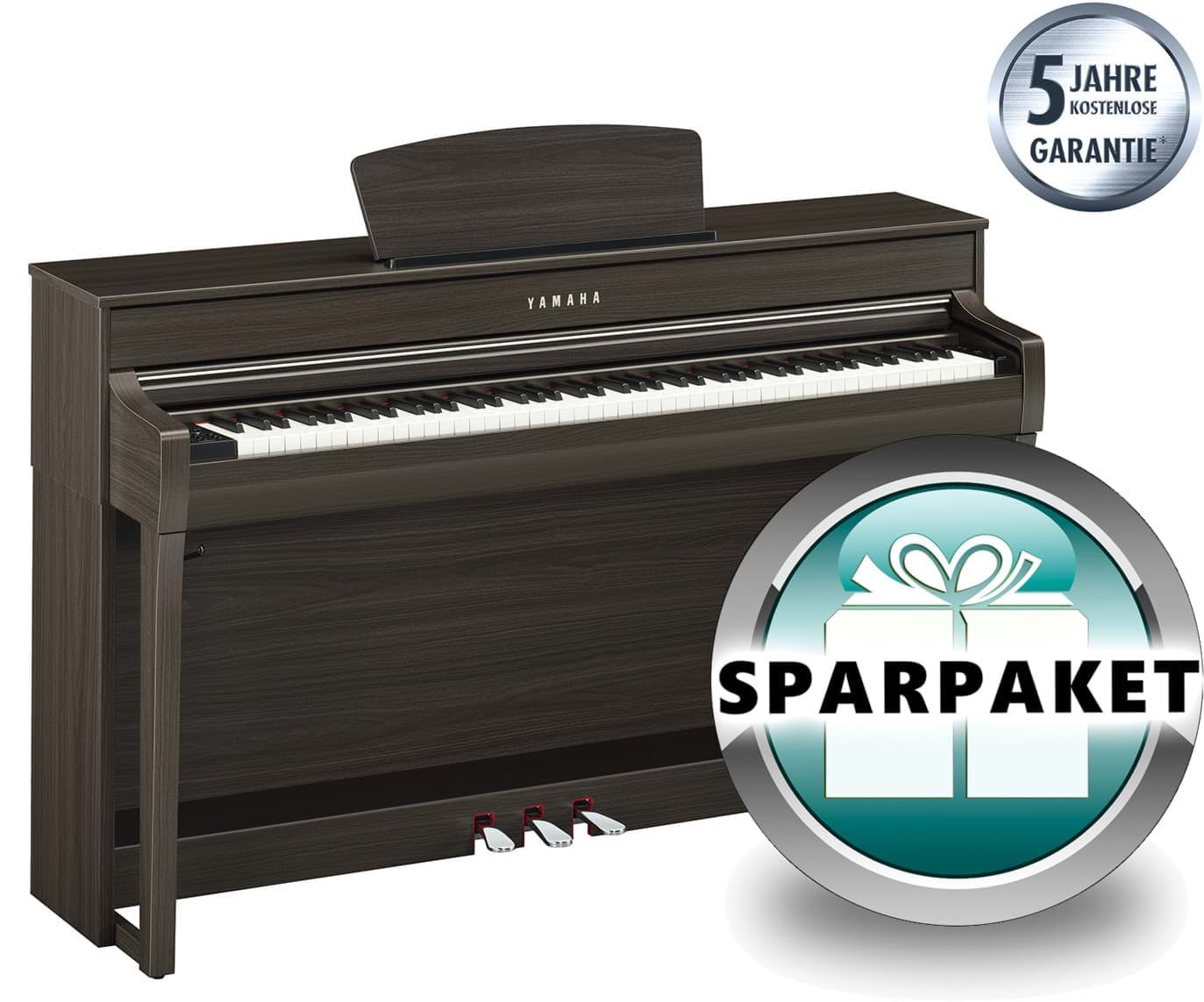 Bild von Yamaha CLP-735 DW Digitalpiano Dark Walnut - SPARPAKET