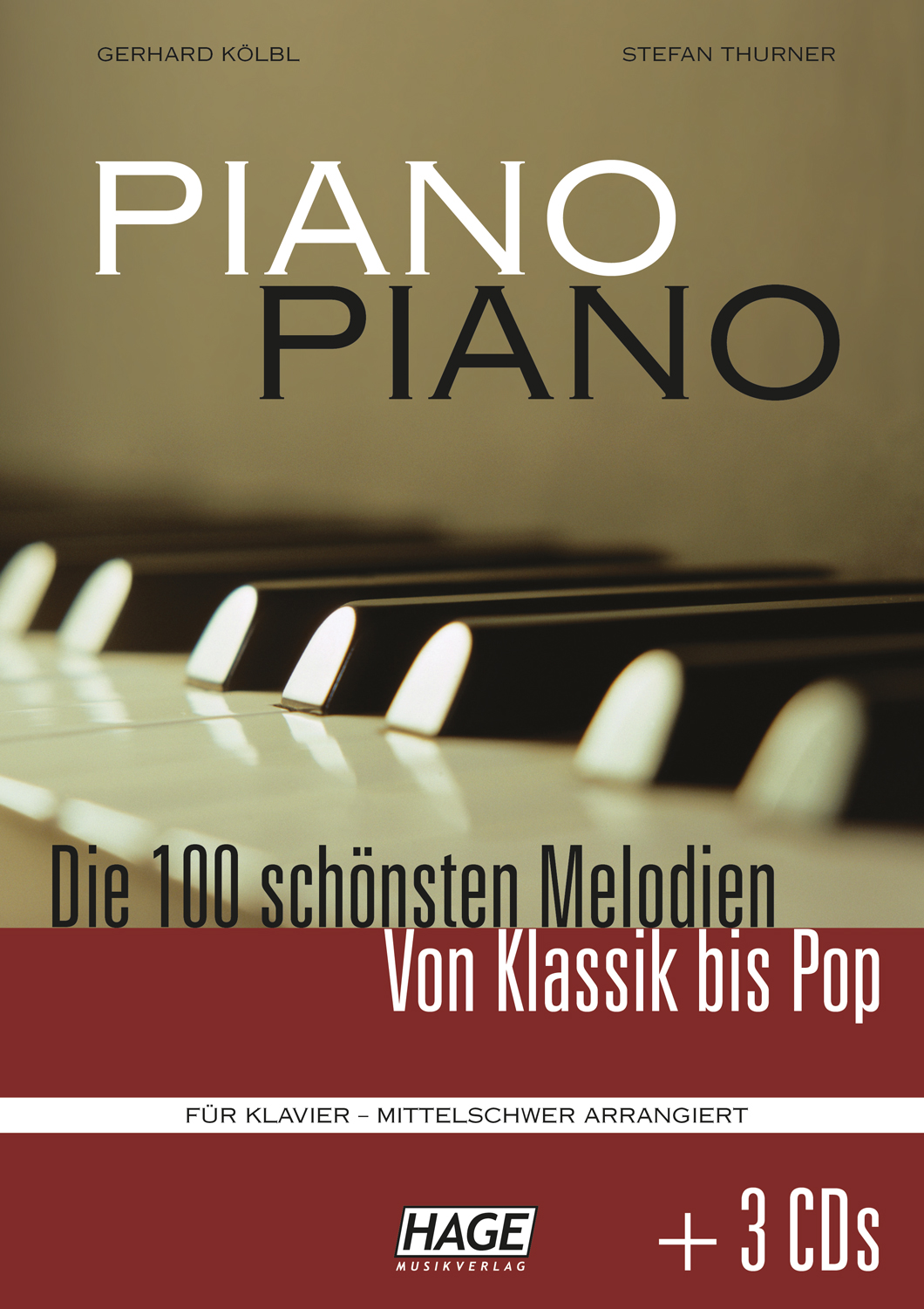 Bild von Piano-Piano - für Klavier mittelschwer arrangiert + 3 CD's
