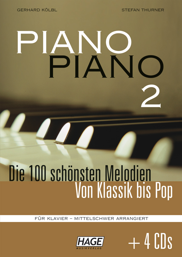 Bild von Piano-Piano 2 - für Klavier mittelschwer arrangiert + 4 CD's
