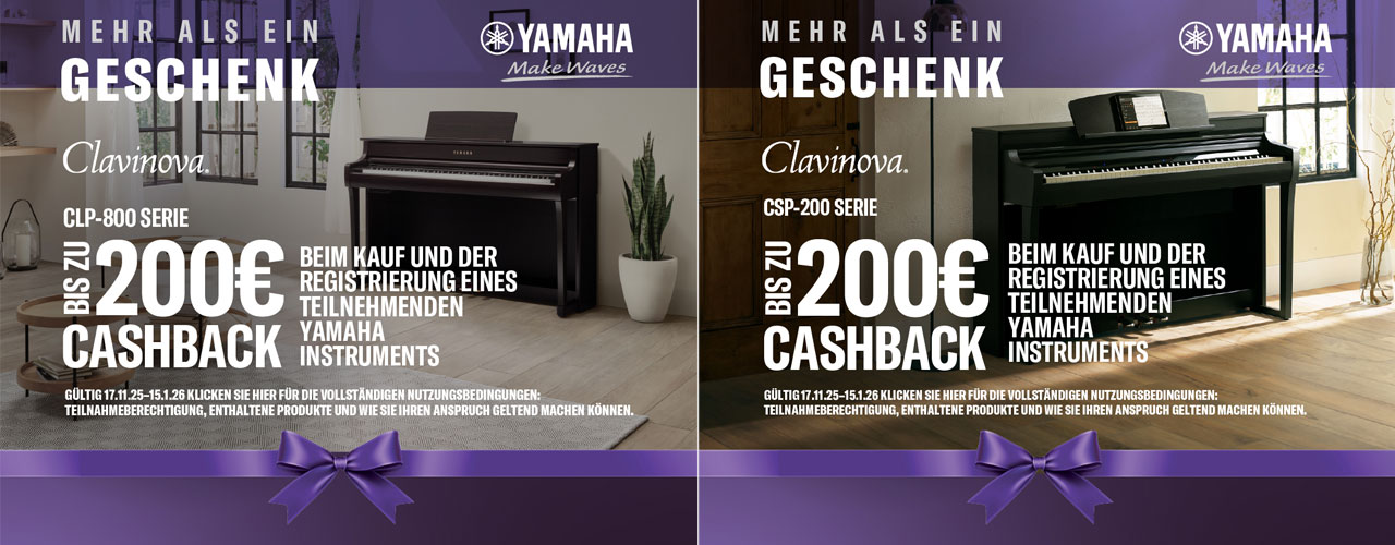Mehr als ein Geschenk - bis zu 200 EUR Chashback