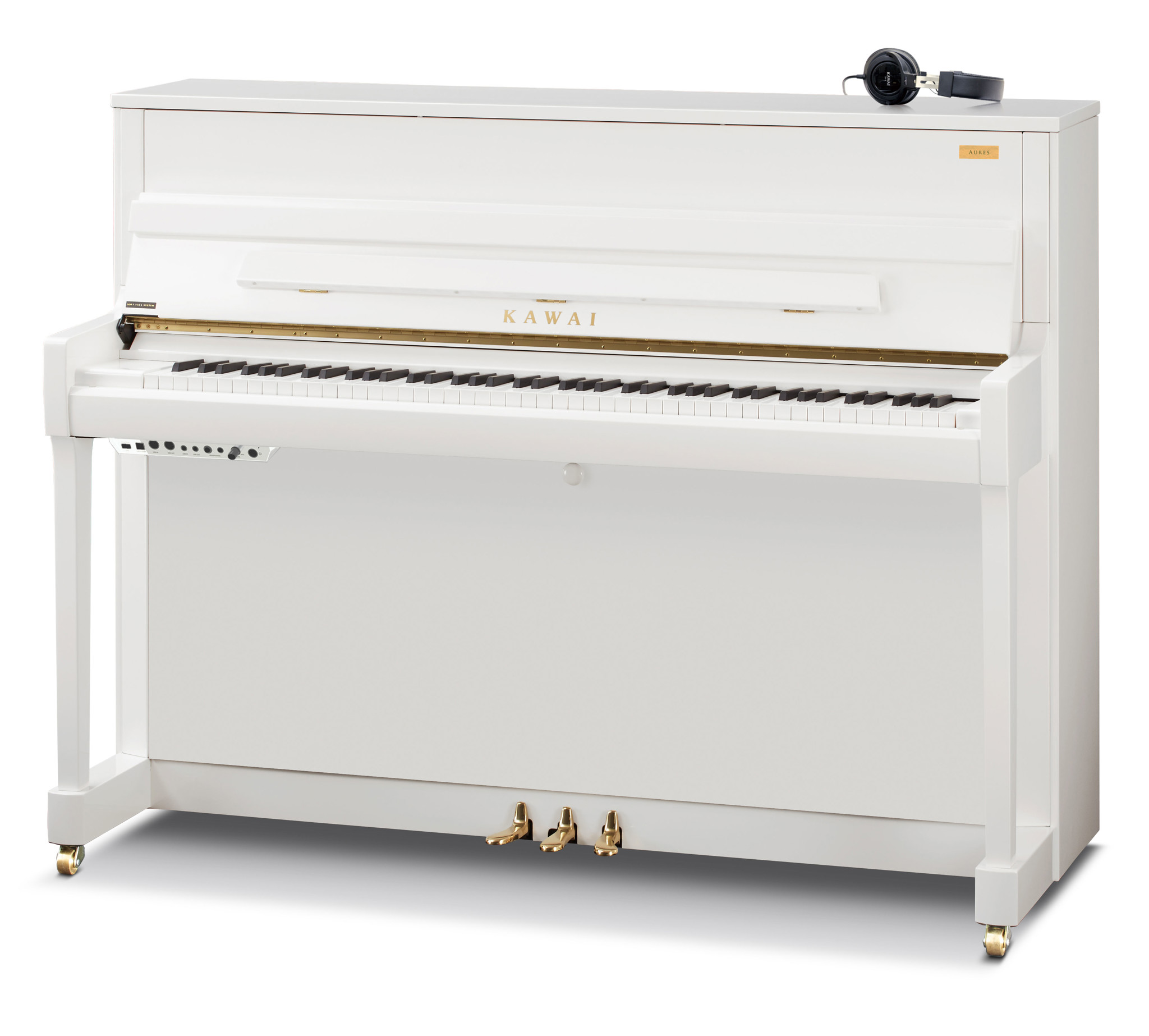 Kawai K-200 AURES 2 WHP Hybrid-Klavier - Weiß Hochglanz