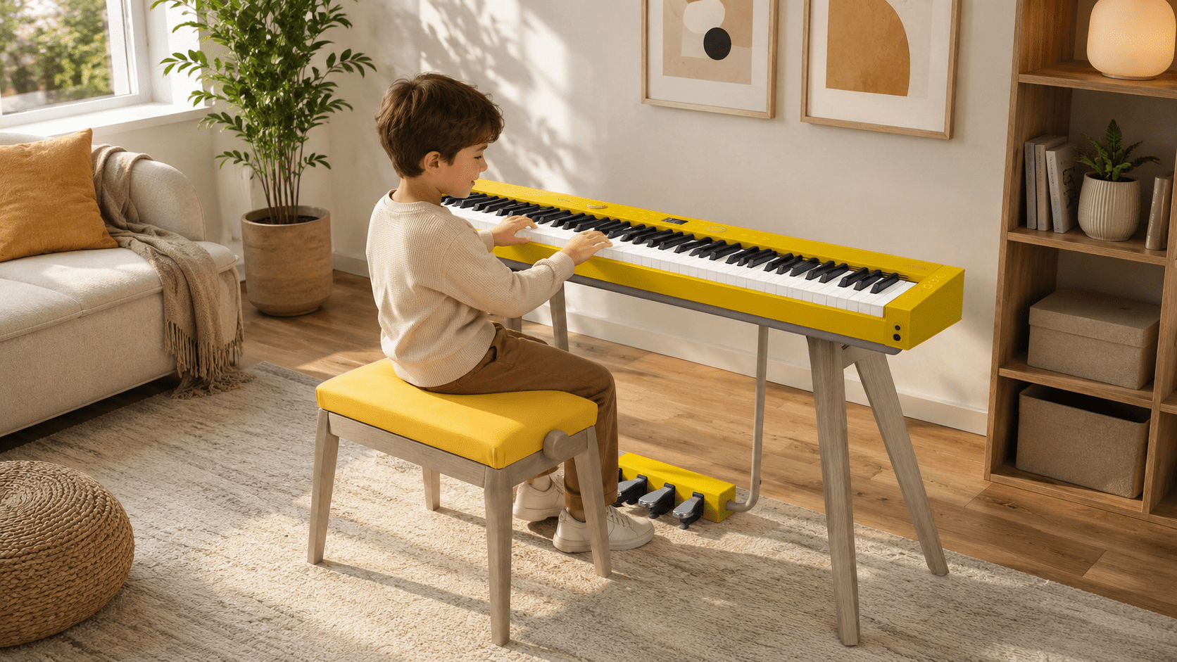 Casio Privia PX-S7000 HM Harmonious Mustard inkl. Hidrau Design Klavierbank