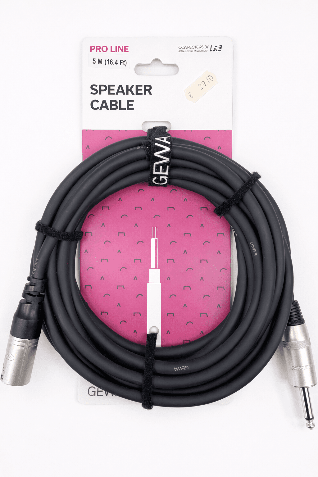 PRO LINE - Professionelles Lautsprecherkabel mit XLR‑ und 6,3 mm‑Klinkenstecker (Mono)