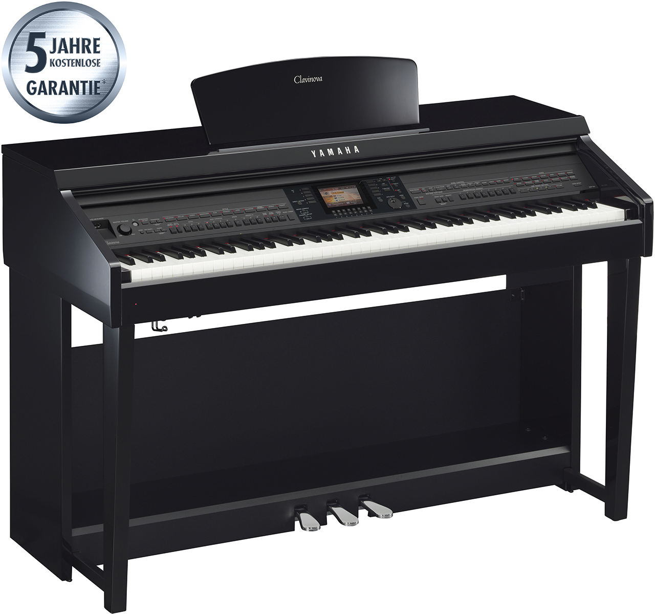Bild von Yamaha CVP-701 PE Digitalpiano - Schwarz Hochglanz