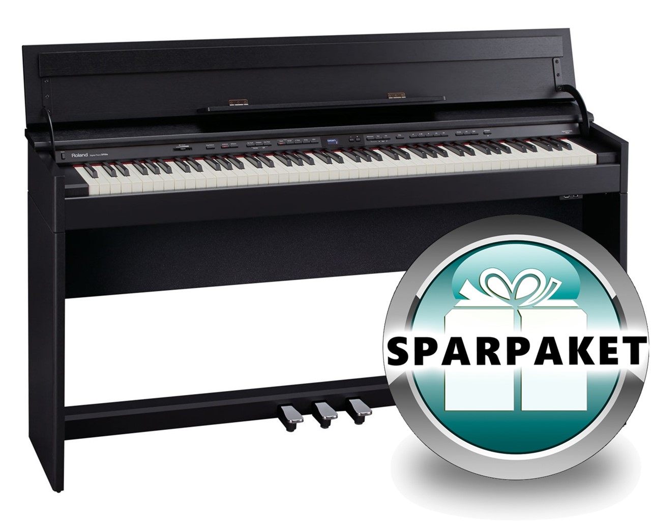 Bild von Roland DP-90e CB Digitalpiano Schwarz - SPARPAKET - Vorführmodell 