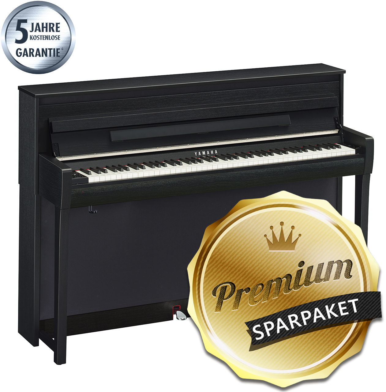 Bild von Yamaha Clavinova CLP-685 B Schwarz Matt - PREMIUM-SPARPAKET