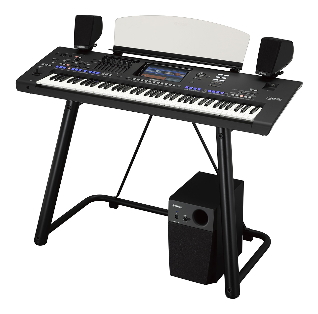 Bild von Yamaha GENOS 2.0 XXL - Entertainer Workstation inkl. GNS-MS01 Speakerset + Ständer L-7B