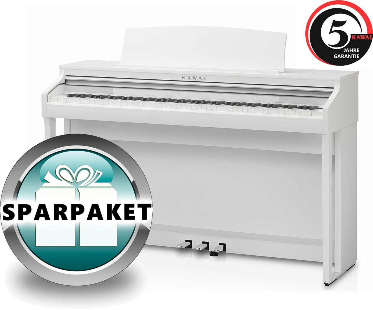Bild von Kawai CA-48 W Digitalpiano (Weiß Matt) - SPARPAKET