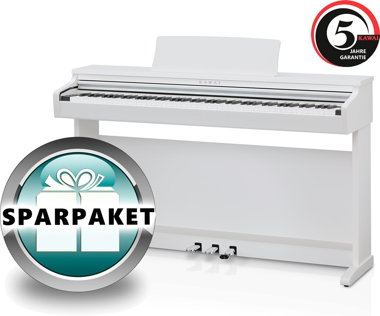 Bild von Kawai CN-17 WH Digitalpiano Weiß Matt - Sparpaket