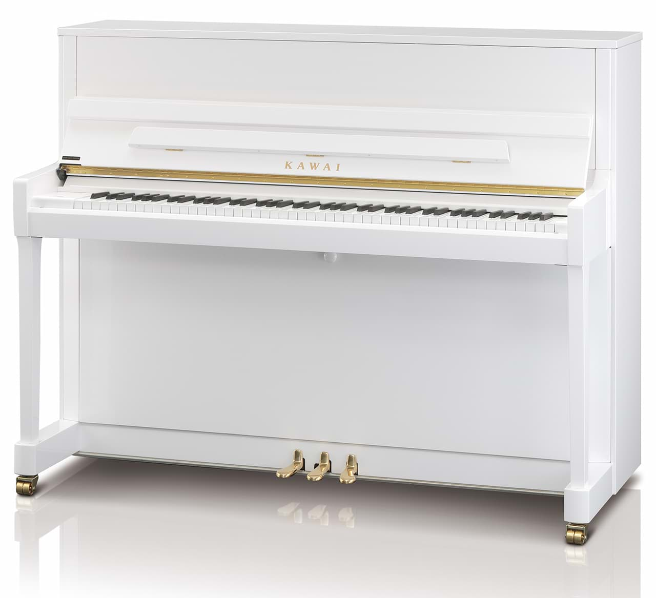 Bild von Kawai K-200 WHP Klavier - Weiß Hochglanz