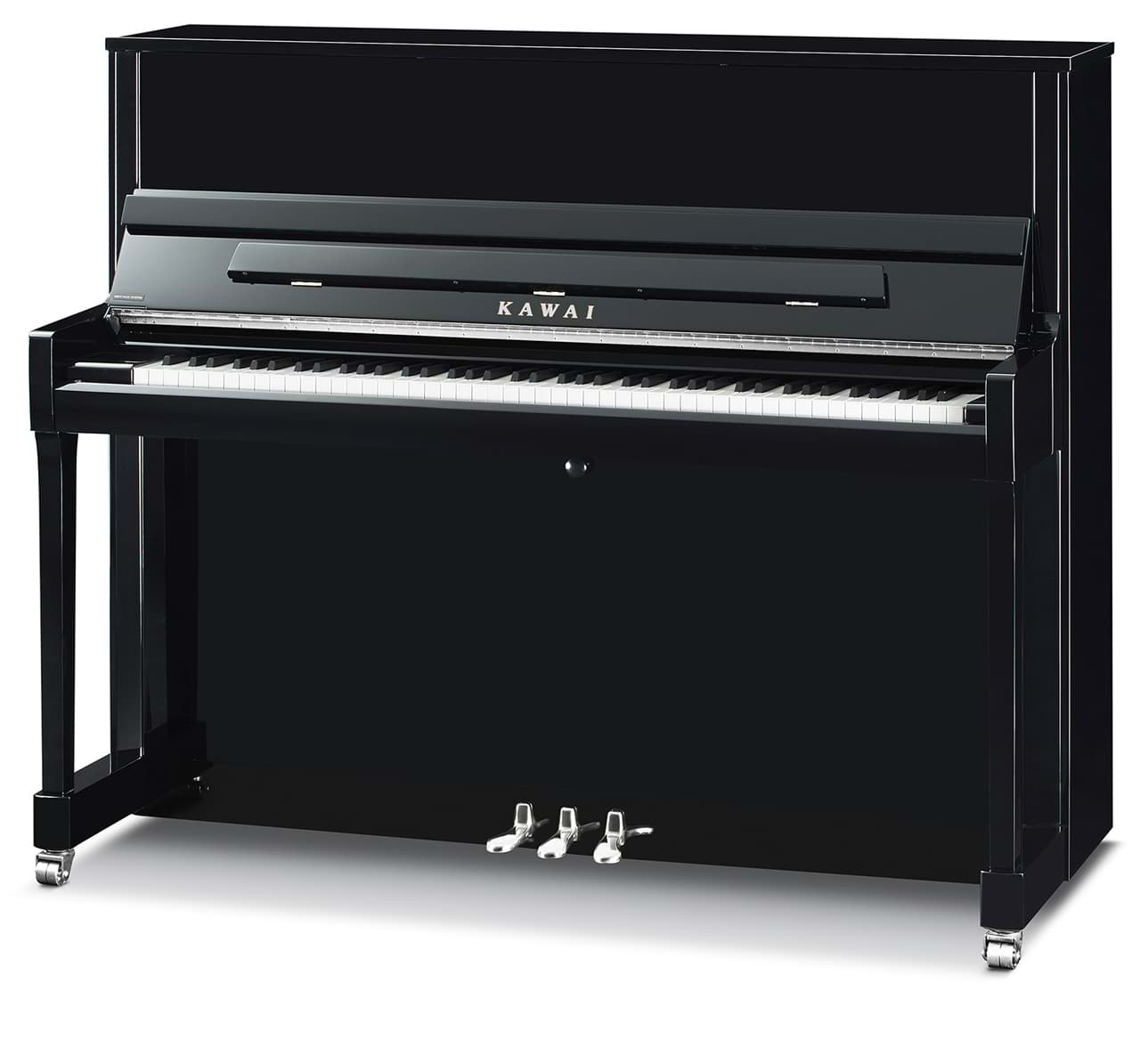 Bild von Kawai K-300 EP Klavier - Schwarz Hochglanz / Silber