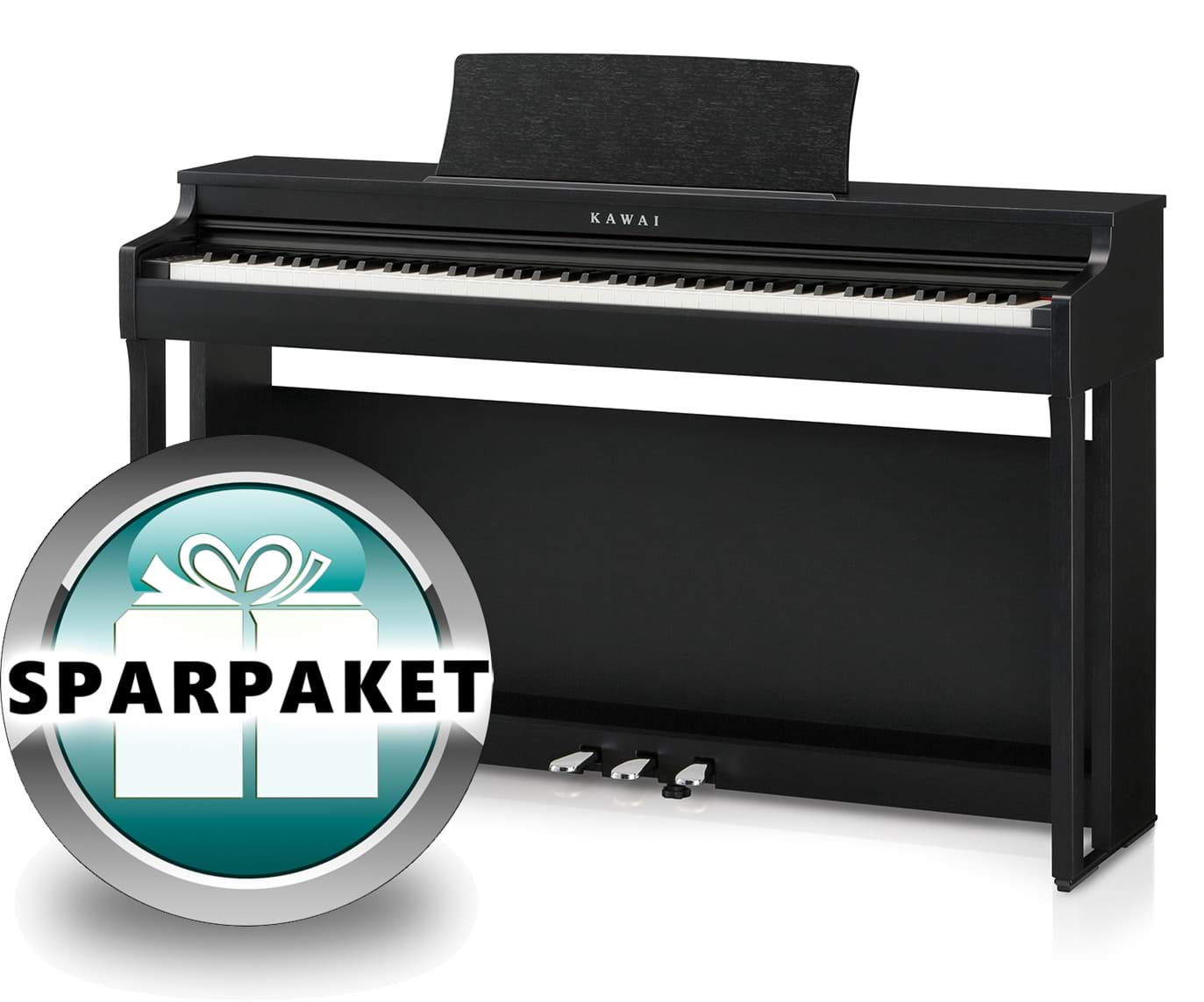 Bild von Kawai CN-29 B Digitalpiano Schwarz Matt - Sparpaket