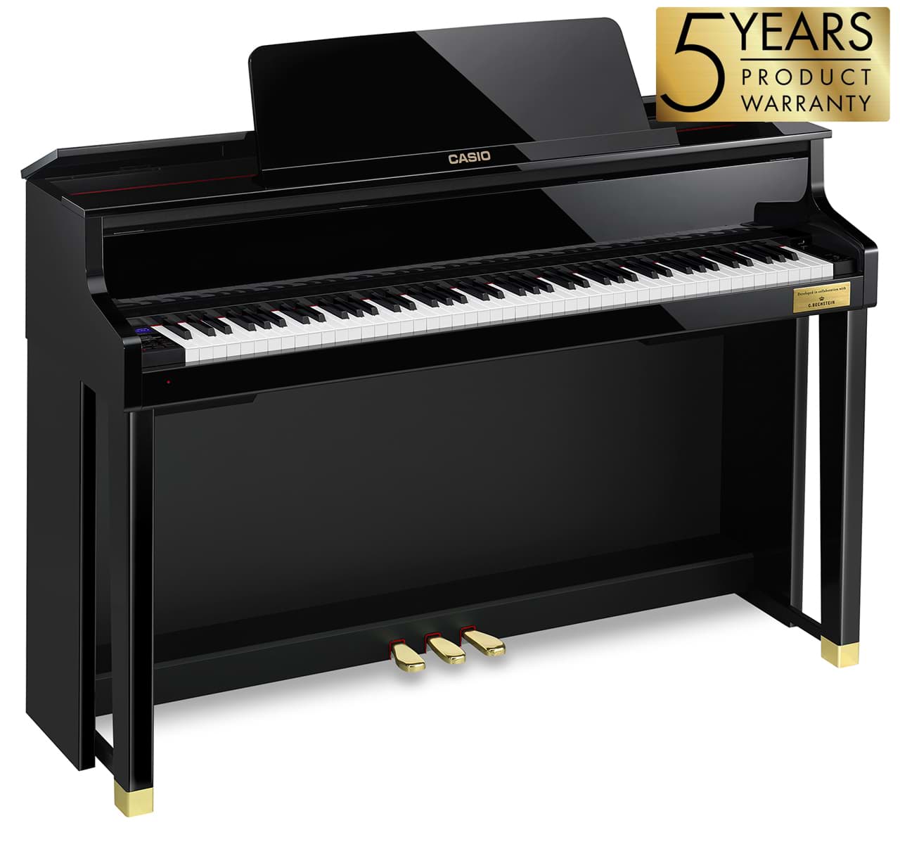 Bild von Casio Grand Hybrid GP-510 Schwarz Hochglanz inkl. Montage
