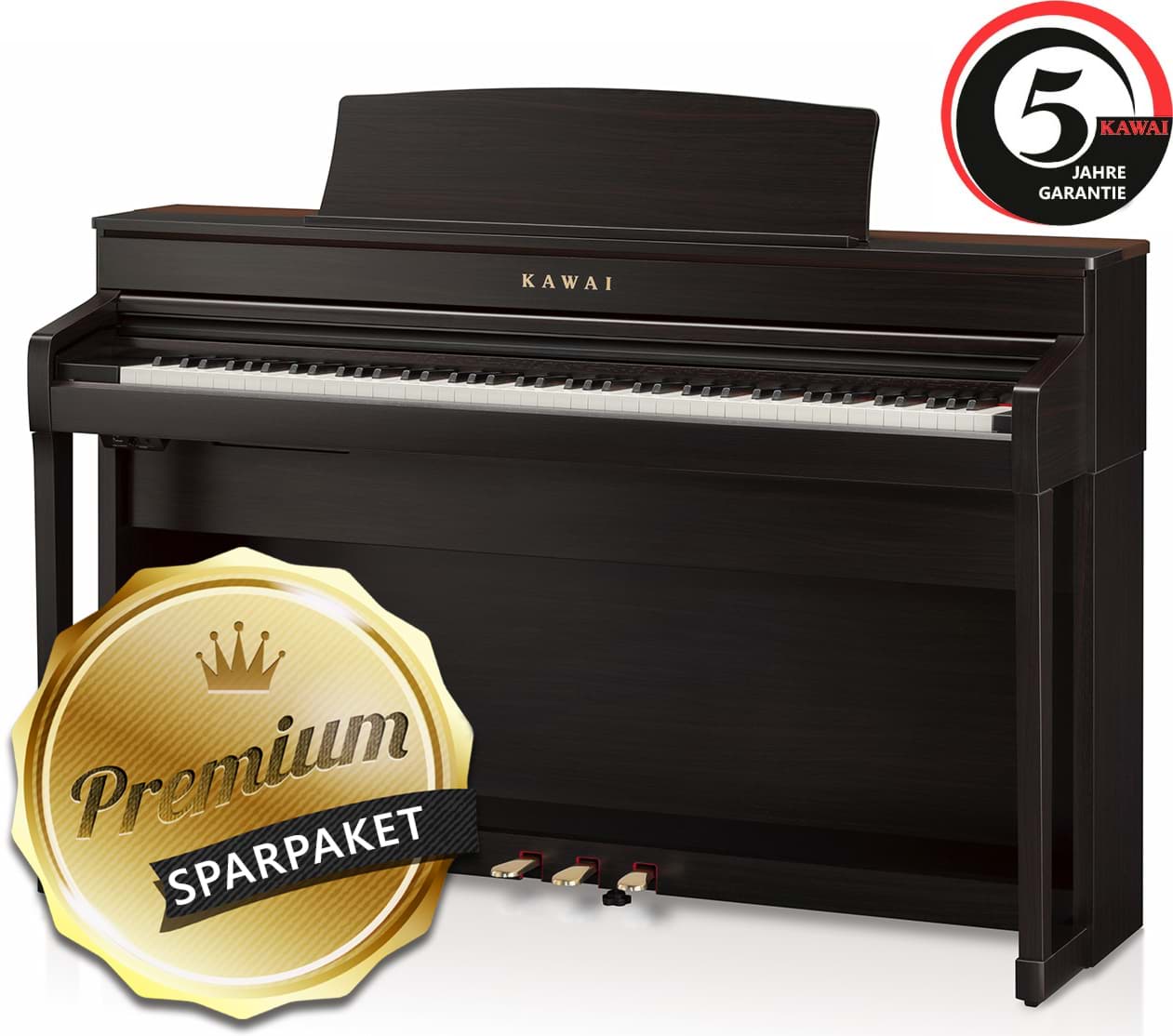 Bild von Kawai CA-79 R Digitalpiano Rosenholz - Premium-Sparpaket