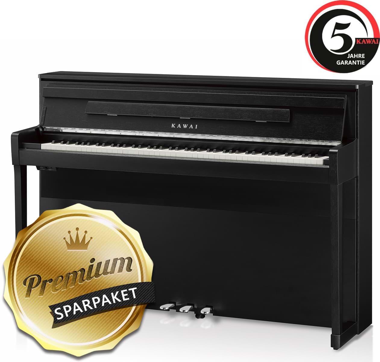 Bild von Kawai CA-99 B Digitalpiano Schwarz Matt - Premium-Sparpaket
