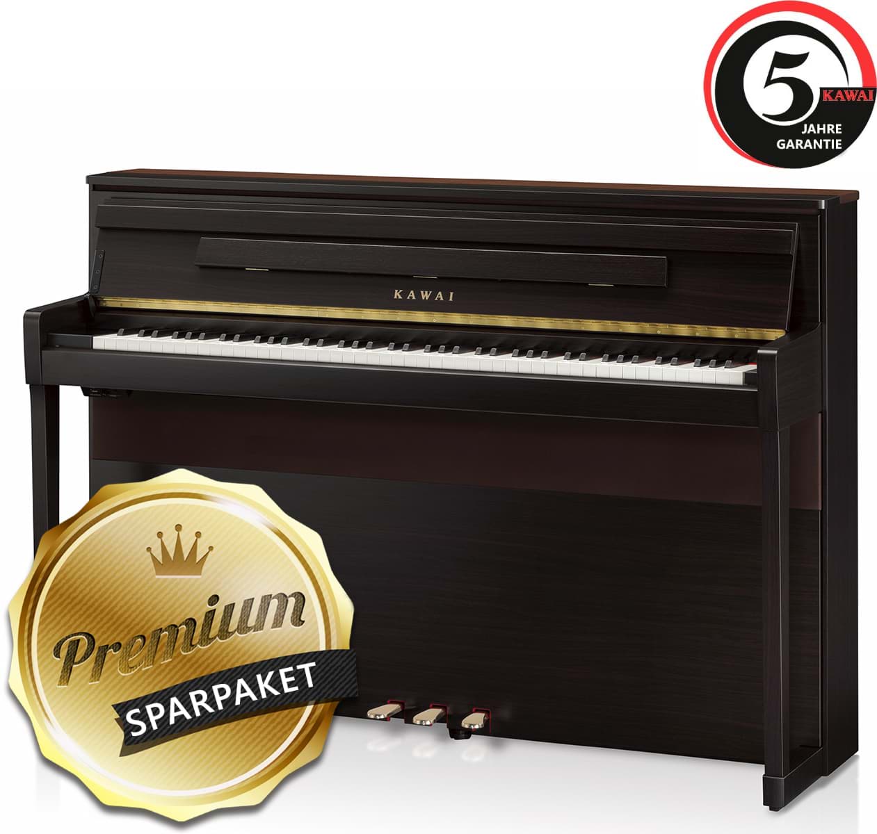 Bild von Kawai CA-99 R Digitalpiano Rosenholz - Premium-Sparpaket