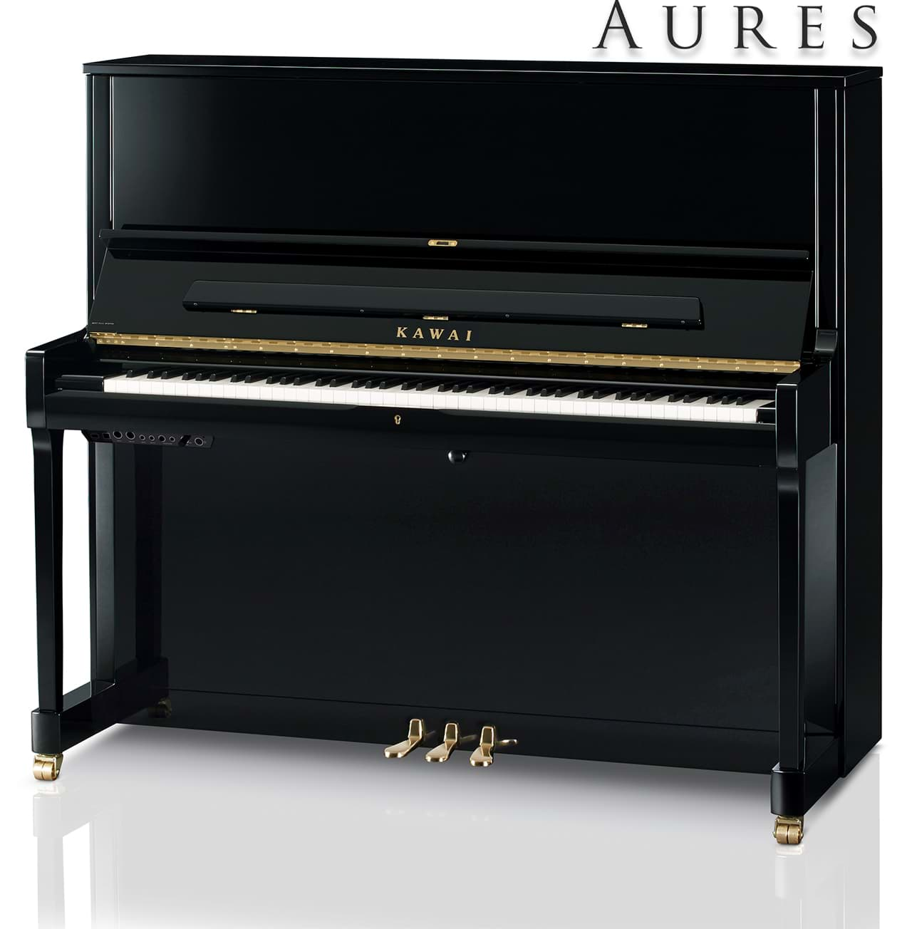 Bild von Kawai K-600 AURES 2 EP Hybrid-Klavier - Schwarz Hochglanz