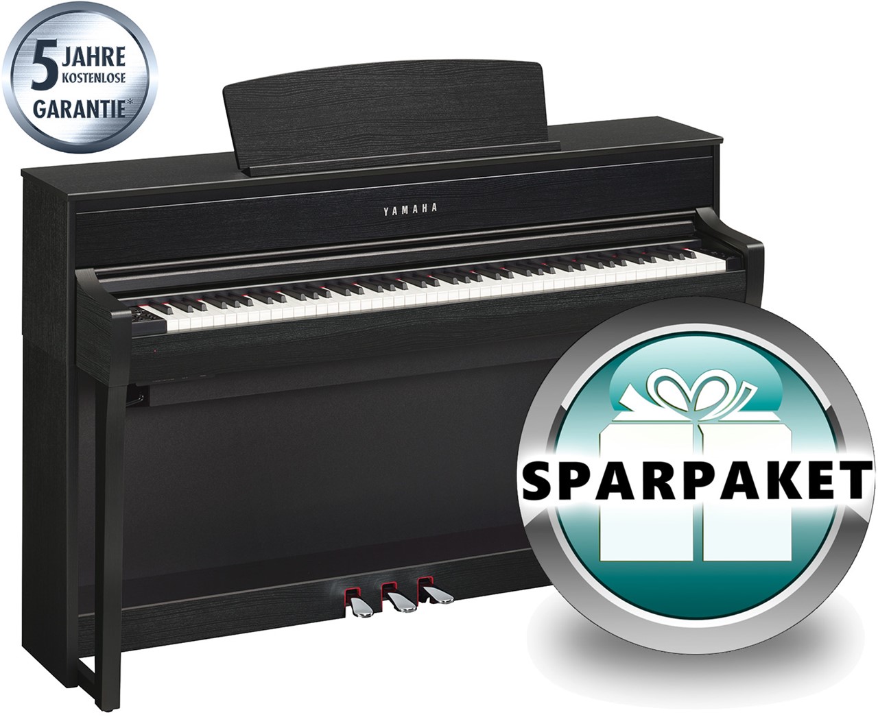 Yamaha Clavinova Electric Piano Clp : Yamaha clavinova clp b schwarz matt  sparpaket bauer music. View Large